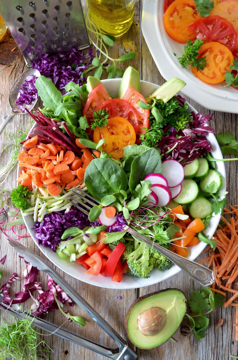 Fresh nutrient-dense nutrition bowl